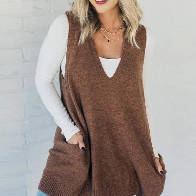Venus | Cozy Pocket Sweater Vest - Image 13