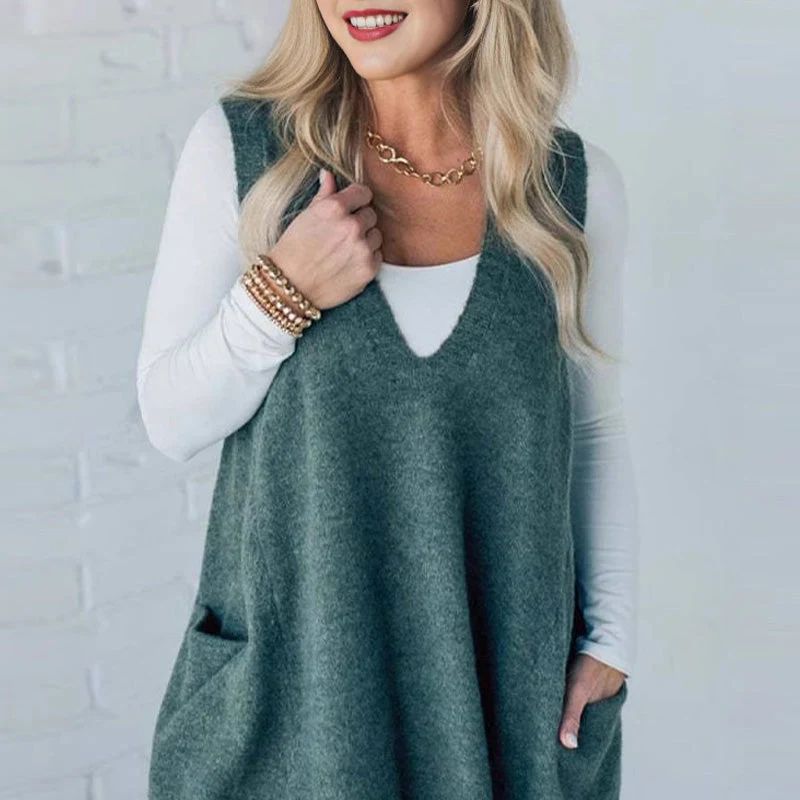 Venus | Cozy Pocket Sweater Vest - Image 3