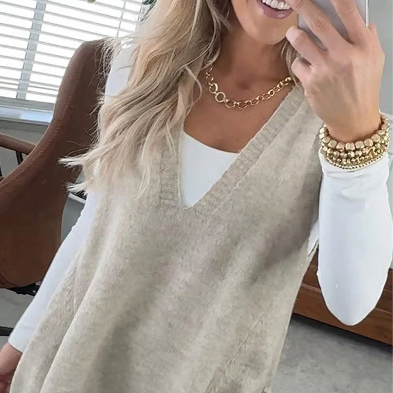 Venus | Cozy Pocket Sweater Vest - Image 8