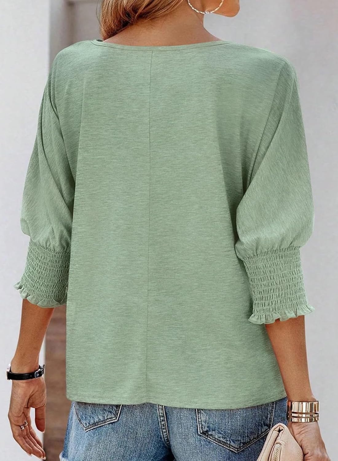 Wilma | Simple Style Crewneck Blouse - Image 3