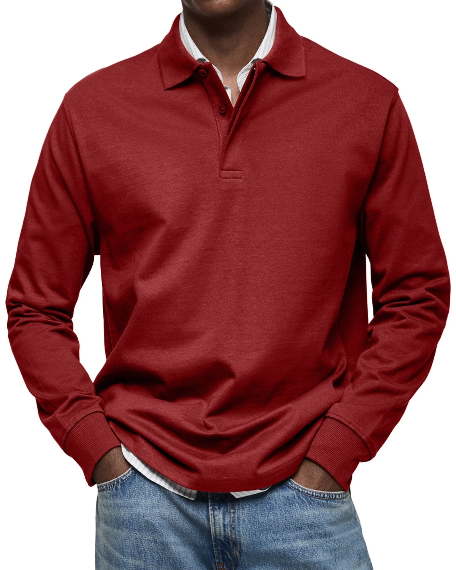 Wilson | Classic Long Sleeve Polo Shirt - Image 10