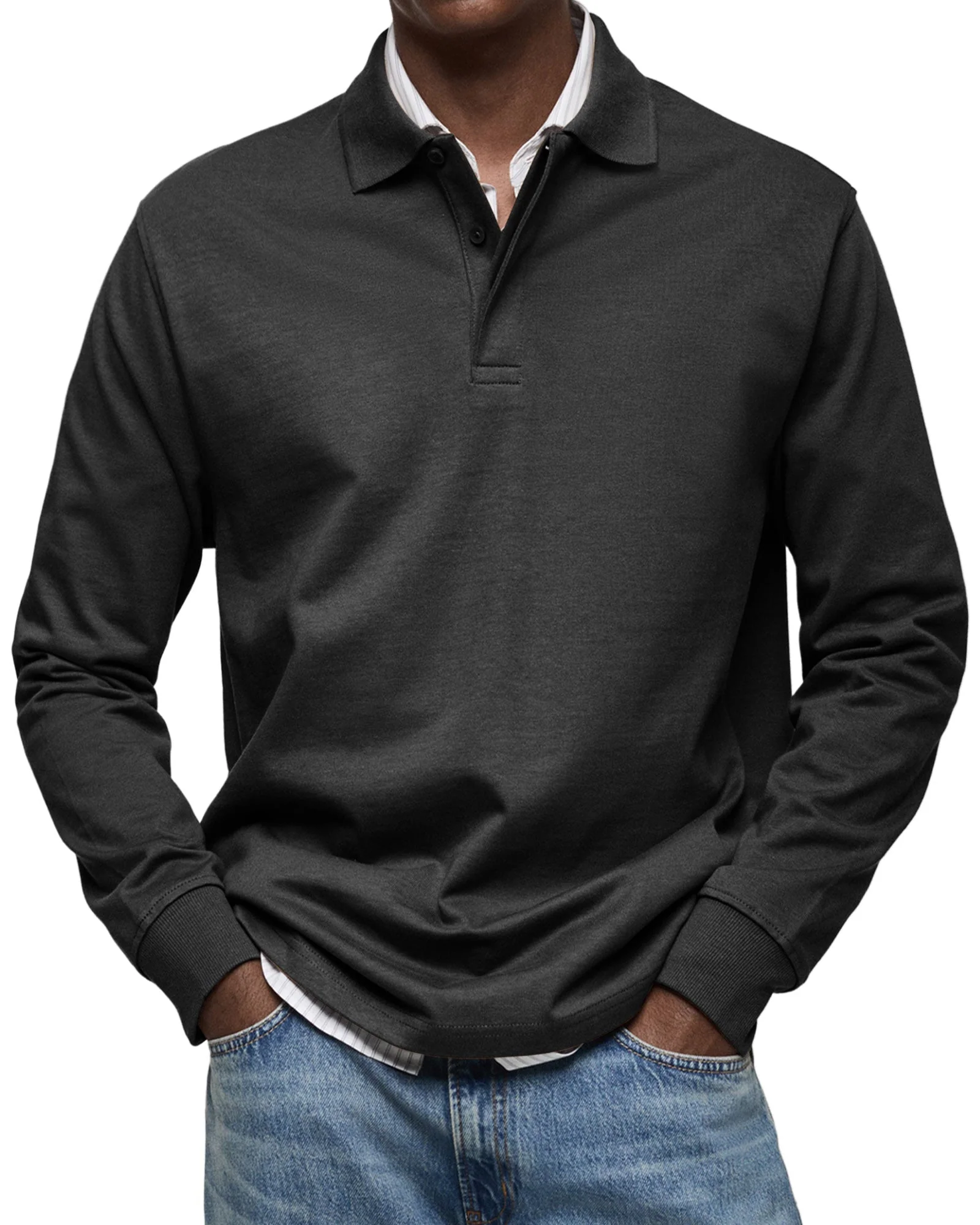 Wilson | Classic Long Sleeve Polo Shirt - Image 3