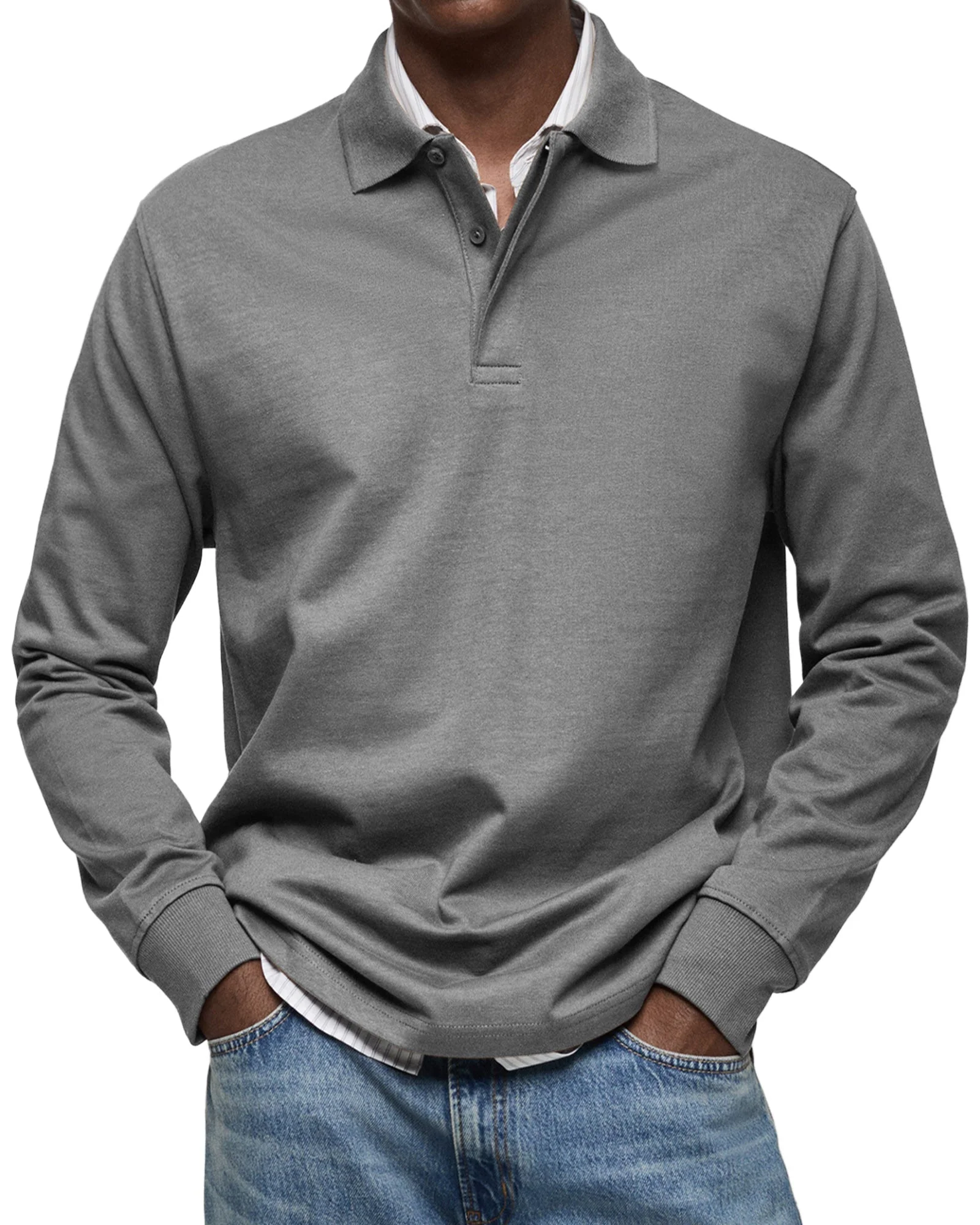 Wilson | Classic Long Sleeve Polo Shirt - Image 5