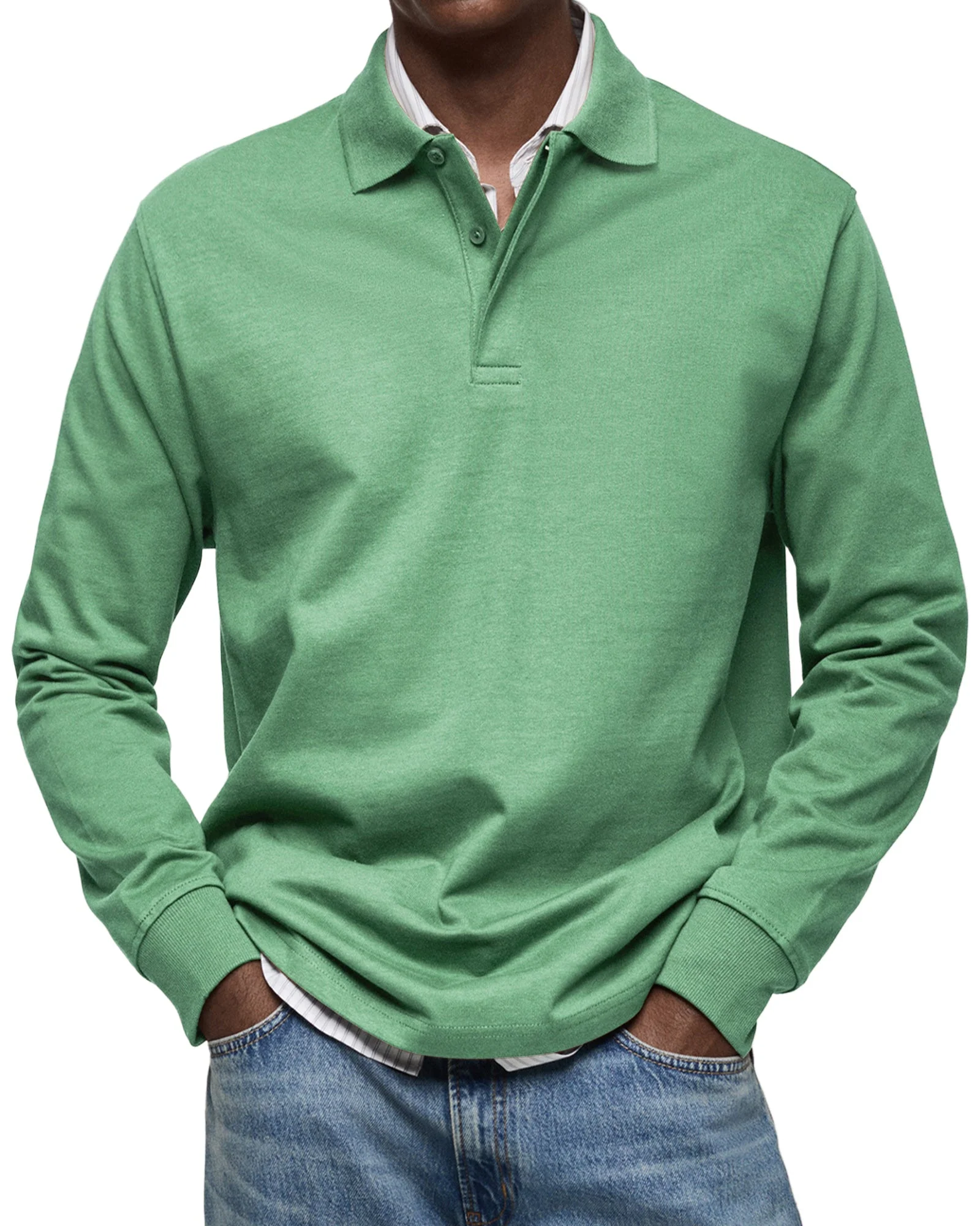 Wilson | Classic Long Sleeve Polo Shirt - Image 6