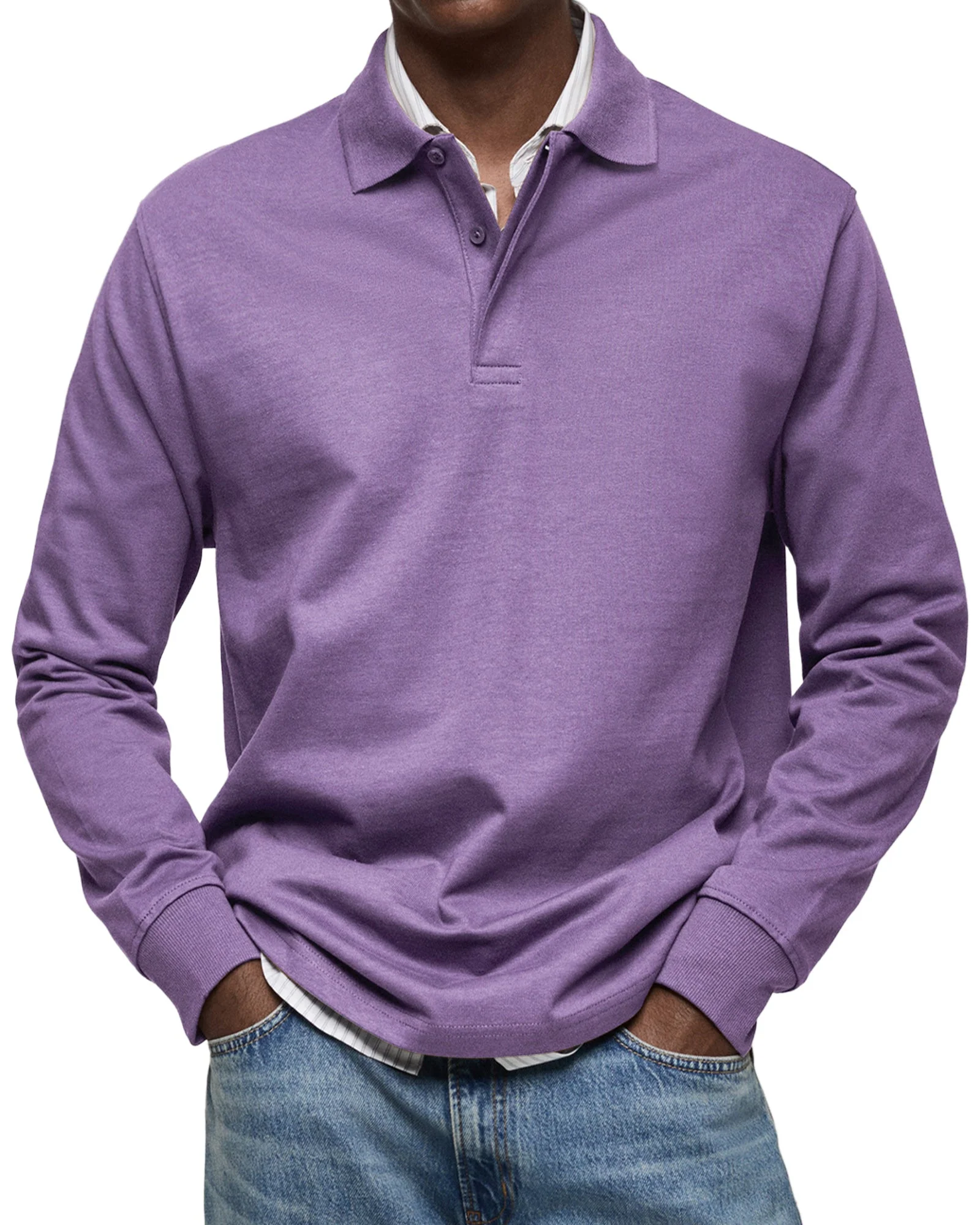 Wilson | Classic Long Sleeve Polo Shirt - Image 8