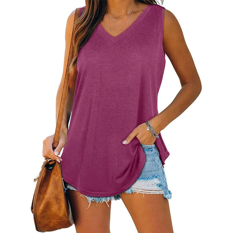 Ylona | Classic Summer V-Neck Top - Image 9